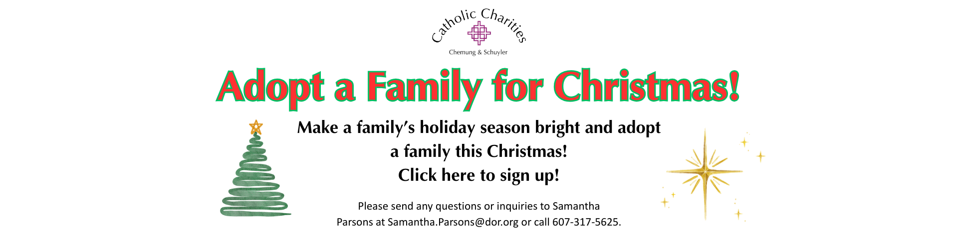 Adopt a Family Homepage Slider